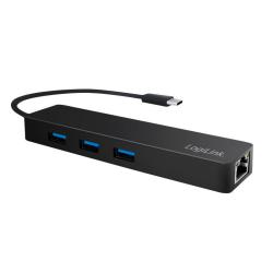 Hub USB-C 3.1 LogiLink UA0313 3 porty + adapter...