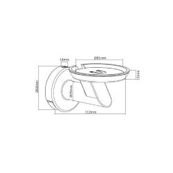 Uchwyt ścienny do głośnika Maclean MC-857 dla Google Home czarny