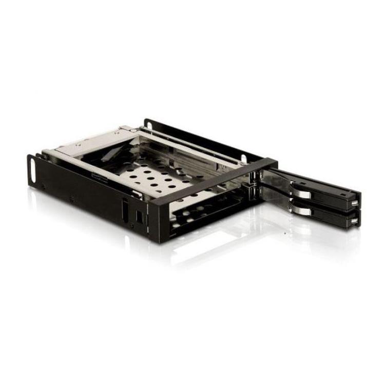 Kieszeń HDD wewnętrzna SATA 2xHDD 2.5 czarna