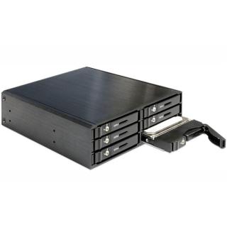 Kieszeń HDD wewnętrzna HDD 5.25 - 6X HDD/SSD 2.5 SATA czarna