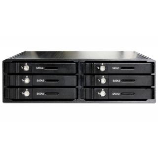 Kieszeń HDD wewnętrzna HDD 5.25 - 6X HDD/SSD 2.5 SATA czarna