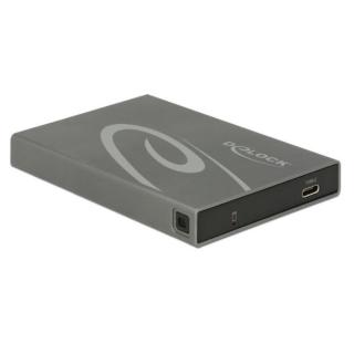 Obudowa HDD/SSD zewnętrzna SATA 2.5 USB-C 3.1 szara