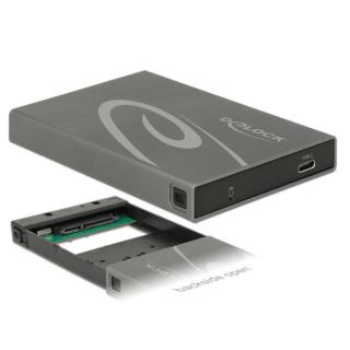 Obudowa HDD/SSD zewnętrzna SATA 2.5 USB-C 3.1 szara