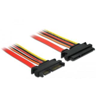 Przedłużacz SATA 22 PIN M/F 20 cm 3.3V+5V+12V