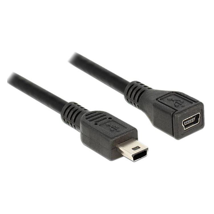 Przedłużacz USB Mini M/F 1m czarny