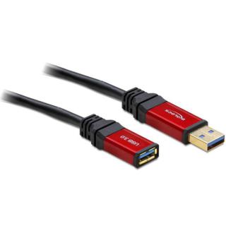 Przedłużacz USB-A M/F 3.0 3m czarny premium