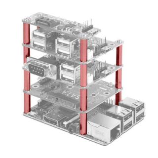 Raspberry dystanse metalowe do kart rozszerzeń 30 mm 4 szt. + śruby