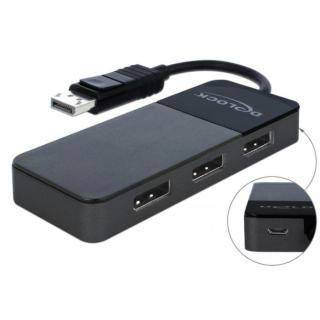 Splitter Video Displayport 1.4- 3x Displayport 4K na...