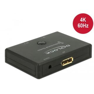 Switch Video 2x Displayport 1.2 dwukierunkowy