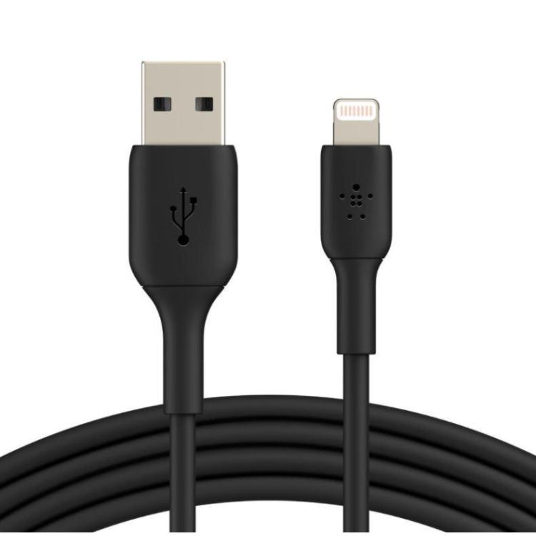 Kabel USB-A do Lightning 15cm czarny