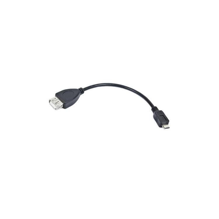 Kabel USB Micro(M)-USB(A) (F)2.0 0.15m OEM-0006