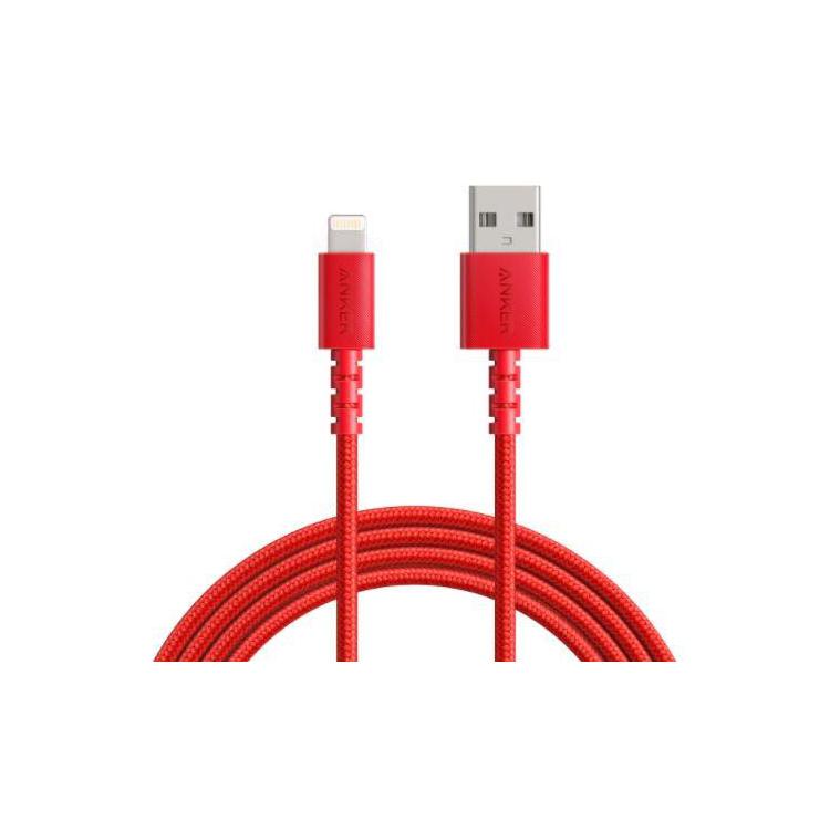 Kabel PowerLine Select+ USB-A - LTG 6ft czerwony