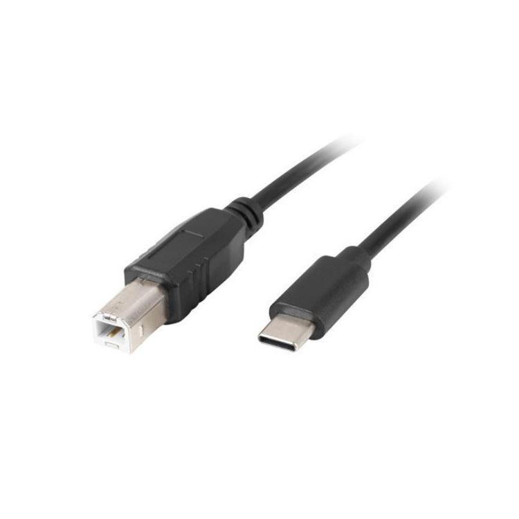 Kabel USB-C(M)- USB-B(M) 2.0 1.8m czarny