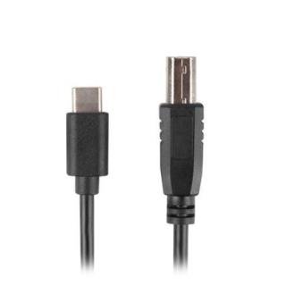 Kabel USB-C(M)- USB-B(M) 2.0 1.8m czarny