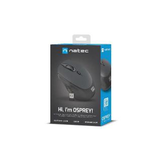 Mysz bezprzewodowa Osprey 1600DPI Bluetooth + 2.4GHz Czarno-szara