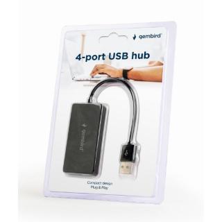 HUB 4 portowy USB czarny