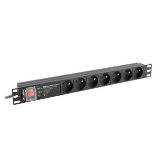 Listwa zasilająca rack PDU 19 cali 1U 16A 7X 230V PL...