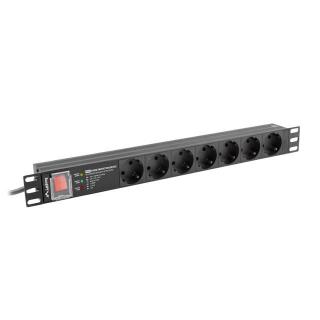 Listwa zasilająca rack PDU PRO 19 cali 1U 16A 7X SCHUKO...