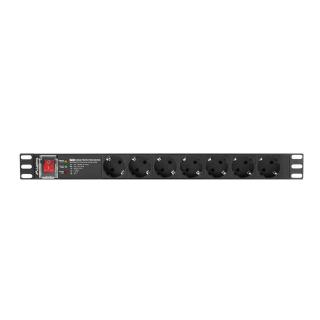 Listwa zasilająca rack PDU PRO 19 cali 1U 16A 7X SCHUKO...