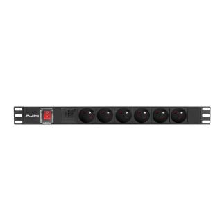 Listwa zasilająca rack PDU 19 cali 1U 16A 6X 230V PL 2m...