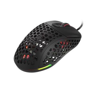 Mysz Xenon 800 lekka 16000 DPI podświetlenie RGB dla graczy lekka Czarna