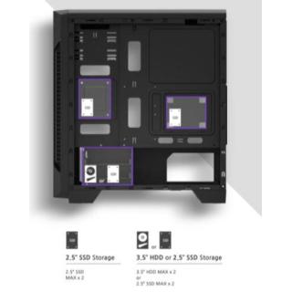 Obudowa S3 ATX Mid Tower PC Case 120mm fan