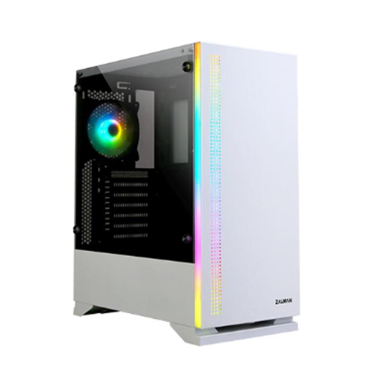 Obudowa S5 WHITE ATX Mid Tower PC Case RGB fan TG