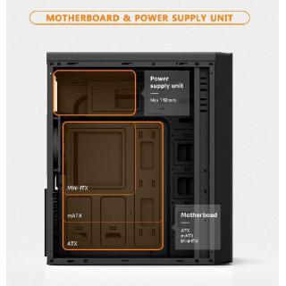 Obudowa T6 ATX Mid Tower PC Case 120mm fan ODD