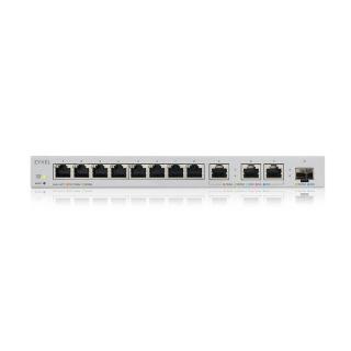 Przełącznik zarządzalny XGS1250-12, 12-Port Gigabit webmanaged Switch with 8 port 1G + 3-Port MultiGig 1/2.5/5/10G + 1-Port SFP+