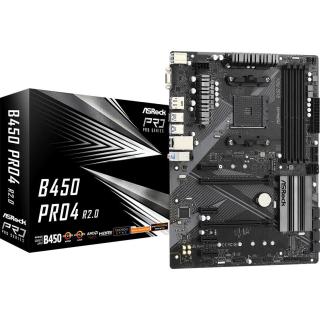 Płyta główna B450 PRO4 R2.0 AM4 4DDR4 DP/HDMI M.2 USB3.2 ATX