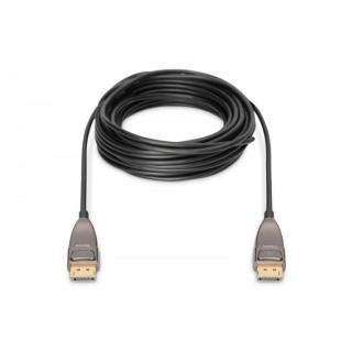 Kabel połączeniowy hybrydowy AOC DisplayPort 1.4 8K/60Hz UHD DP/DP M/M 30m Czarny