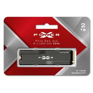 Dysk SSD XD80 2TB PCIe M.2 2280 NVMe Gen3 x4 3400/3000MB/s