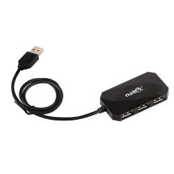 Hub USB Natec NHU-0647 LOCUST 4xUSB 2.0 czarny