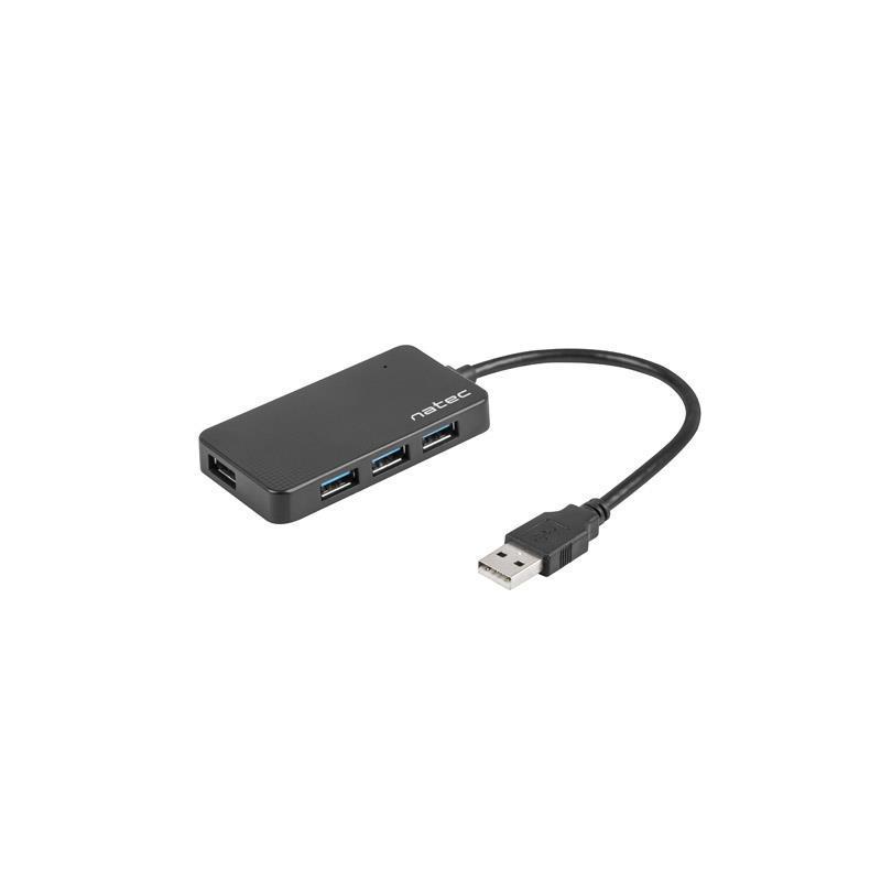 Hub USB Natec Moth 4xUSB 3.0 czarny