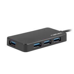 Hub USB Natec Moth 4xUSB 3.0 czarny