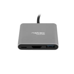 Hub USB Natec Fowler Multi Port mini USB-C PD, USB 3.0, HDMI 4K