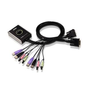 Rozdzielacz 2-Port USB DVI/Audio Cable KVM