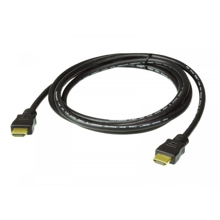 Kabel 3M HDMI 2.0 M/M 30AWG złoty czarny