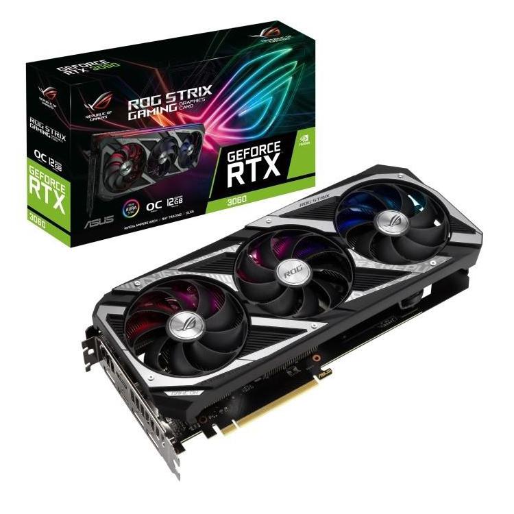 Karta graficzna GeForce RTX 3060 Rog Strix OC V2 12GB GDDR6 192bit 3DP/HDMI