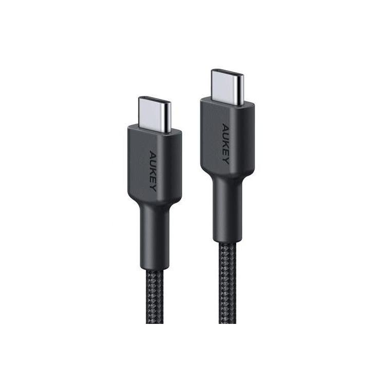 CB-CC1 OEM nylonowy kabel Quick Charge USB C - USB C | 1m | 5 Gbps | 3A | 60W PD | 20V