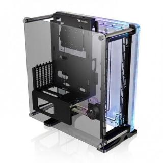 obudowa - DistroCase 350P Black Tempered Glass