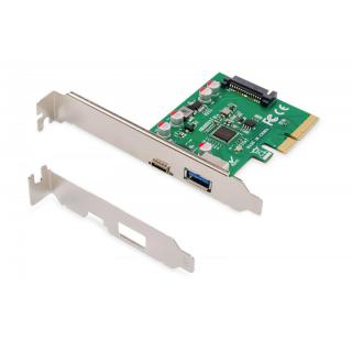 Karta rozszerzeń (Kontroler) USB 3.1 PCI Express USB A/ Typ C 3.1 Gen.2 10Gbps Chipset: ASM1142