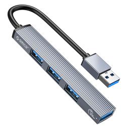 Hub USB Orico AH-A13-GY-BP 3USB-A 2.0 + 3.1 5 Gbps