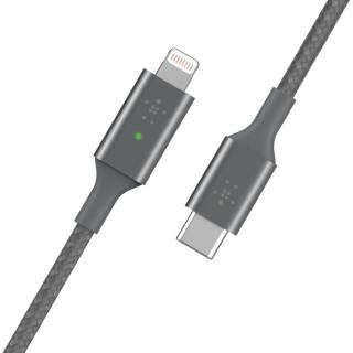 Kabel ładujący USB-C do light. szary