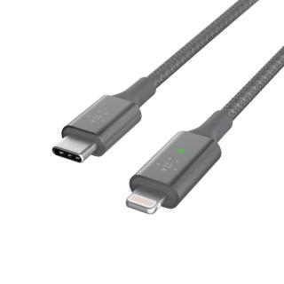 Kabel ładujący USB-C do light. szary