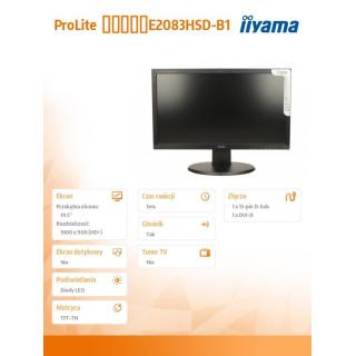 Monitor 19.5 E2083HSD-B1 DVI-D/DSUB/GŁOŚNIKI