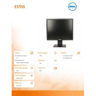 Monitor E1715S 17 cali LCD TN (1280x1024)/5:4/VGA/DP/3Y PPG