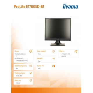 Monitor 17 E1780SD-B1 D-SUB/DVI/GŁOŚNIKI