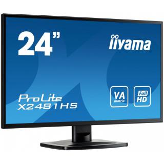 Monitor 24 X2481HS-B1 SLIM AMVA+, HDMI, DVI, 6 ms, Głośniki