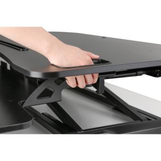 Ergonomiczna nakładka na biurko, powierzchnia robocza: 950x615x106-460mm, regulowana, czarna